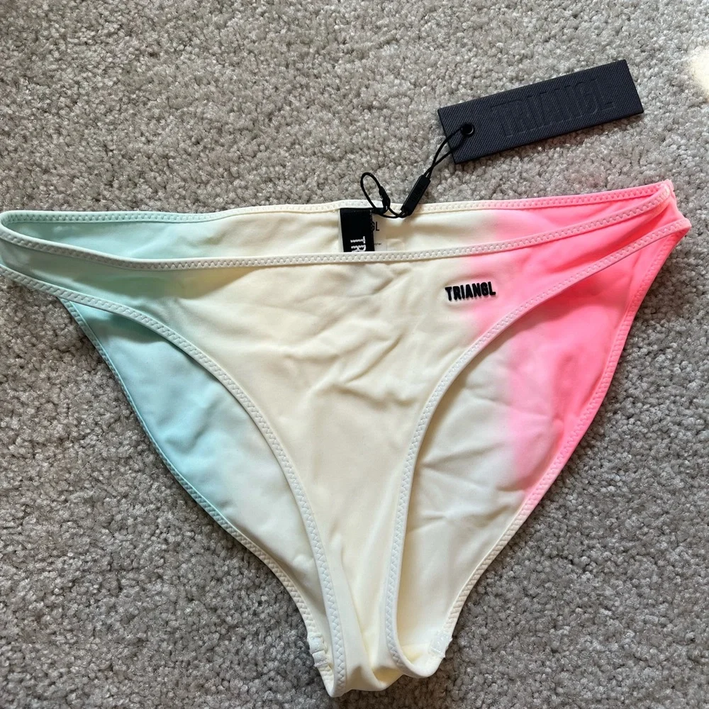Triangl Swimwear Gradient Pink and Blue Bikini (S in Top/L bottom)